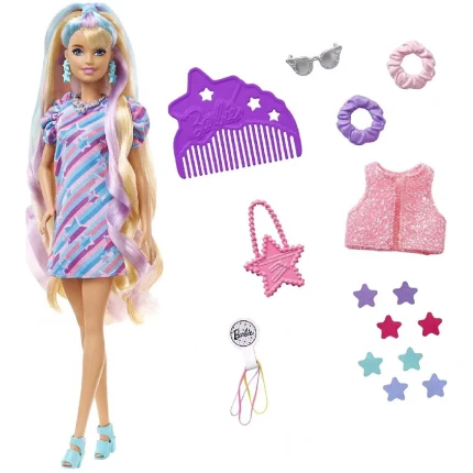 Barbie Totally Hair - Ξανθιά - Δώρο Λαμπάδα MATTEL (HCM88)