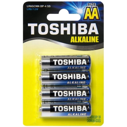 TOSHIBA ΜΠΑΤΑΡΙΕΣ LR 06 (AA) ΑΛΚΑΛΙΚΕΣ 4ΤΕΜ.  (448.1.589256)