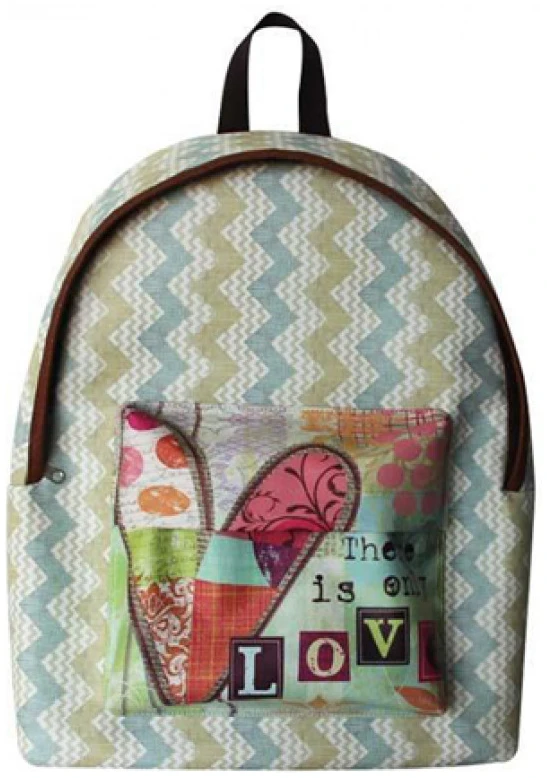 0582017 Τσάντα Πλάτης LOVE 44x33x12cm TESORO - Image 1