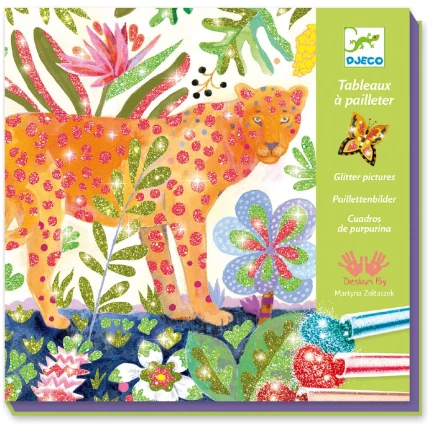 Djeco Ζωφραφίζω με χρυσόσκονη 'Τροπικό Δάσος'  (09509)