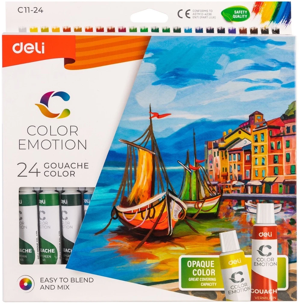 231.006110 Deli Τέμπερες 24 Χ 12 ml Color Emotion - Image 1