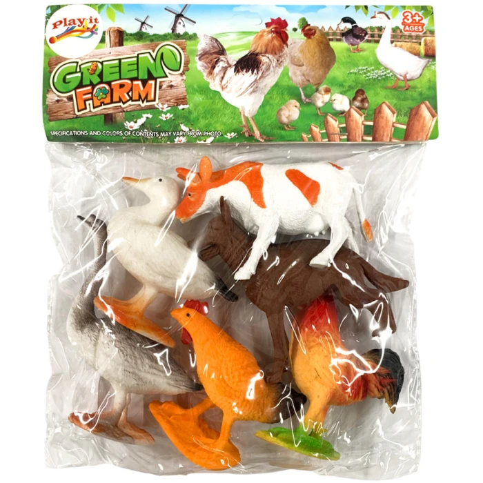 Σετ 6 Ζώα Φάρμας Green Farm - Image 2
