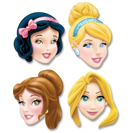 Princess - σετ με 4 μάσκες