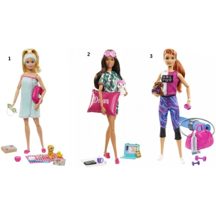 Barbie Wellness Ημέρα Ομορφιάς - 3 Σχέδια MATTEL (GKH73)