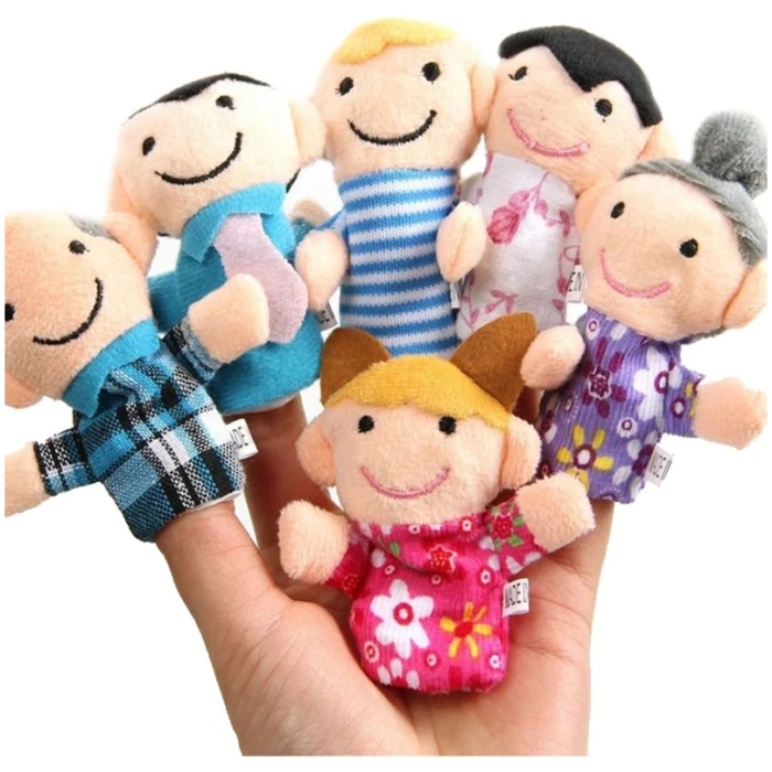Δαχτυλόκουκλες οικογένεια 6 τεμ. - Image 2