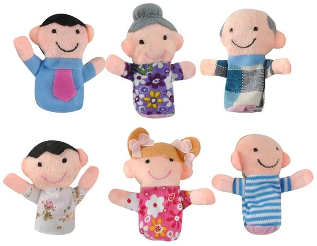 IT90789 Δαχτυλόκουκλες οικογένεια 6 τεμ. - Image 1