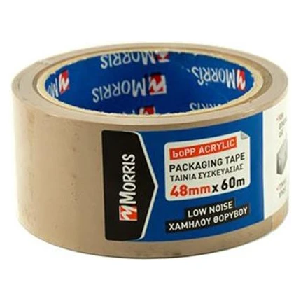 Morris Ταινία Συσκευασίας Κράφτ 48mm x 60m Αθόρυβη PPL (S180108)