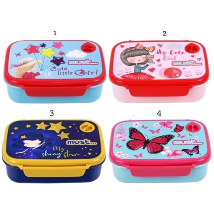 Φαγητοδοχείο Παιδικό 800ml για Κορίτσι σε 4 Σχέδια must (584557)