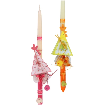 Λαμπάδα κοτόπουλο μεταλλικό διακοσμητικό ΔΗΜΙΟΥΡΓΙΕΣ (1-241)