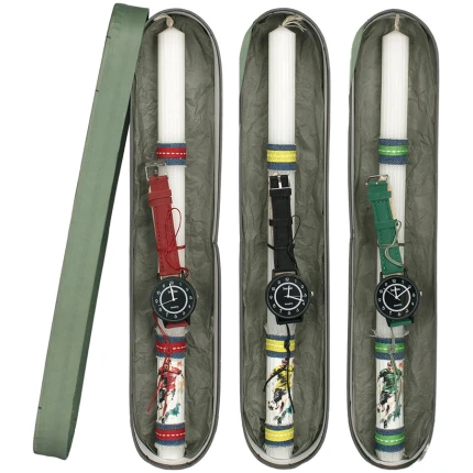 Λαμπάδα Ριγέ Ποδοσφαιρικό Ρολόι σε Κουτί ΔΗΜΙΟΥΡΓΙΕΣ (24120)