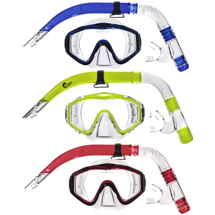 Μάσκα Tempered και Σπιράλ Αναπνευστήρας Σετ Ocean (21084)