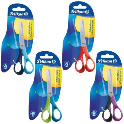 Εργονομικό Ψαλίδι Easy Handle με στρογγυλή άκρη 5''(για δεξιοχειρες & αριστερόχειρες) PELIKAN (804820)