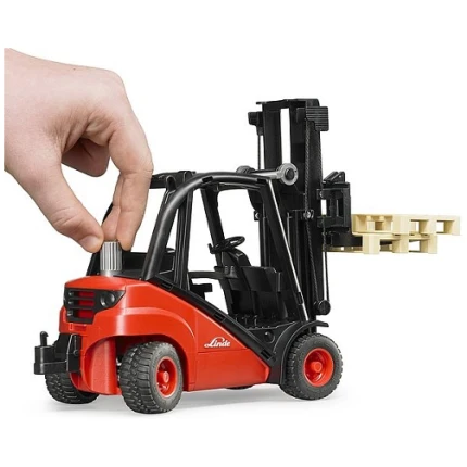 Περονοφόρο ανυψωτικό Linde H30D 1:16 με 2 παλέτες bruder (02511)