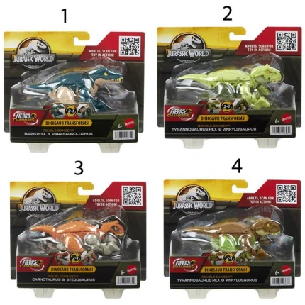 Jurassic World Δεινόσαυροι 2 Σε 1 MATTEL (HLP05)