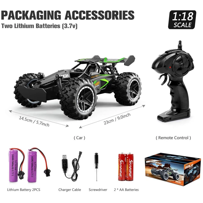 R/C Ready Go Race 1/18 Desert Buggy 2wd 2.4Ghz 3.7v Li-ion KRUZZEL (24819)