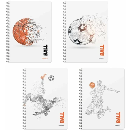 Ball Τετράδιο Σπιράλ Wirelock A4/21Χ29 3Θ 90Φ LOGIGRAF (1623)