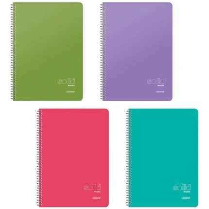 Solid Matte Τετράδιο Σπιράλ Wirelock B5/17Χ25 2Θ 60Φ/70gr LOGIGRAF (4412)