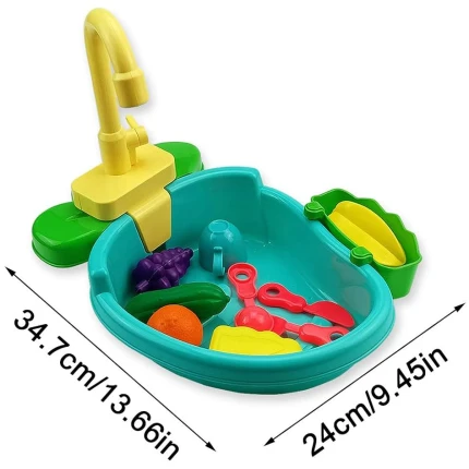 Σετ Παιδικού Νεροχύτη Μπαταρίας με Αξεσουάρ 14 τεμ. (6061)