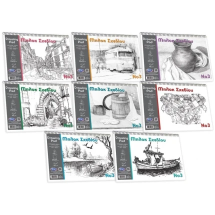 Μπλοκ Ελεύθερου Σχεδίου 25x35 14Φ 140gr Νο 3 SKAG (147323)