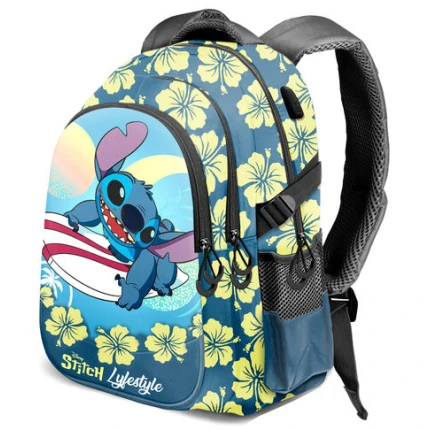 Disney Stitch Lifestyle ταάντα πλάτης δημοτικού 44cm Karactermania (6440)