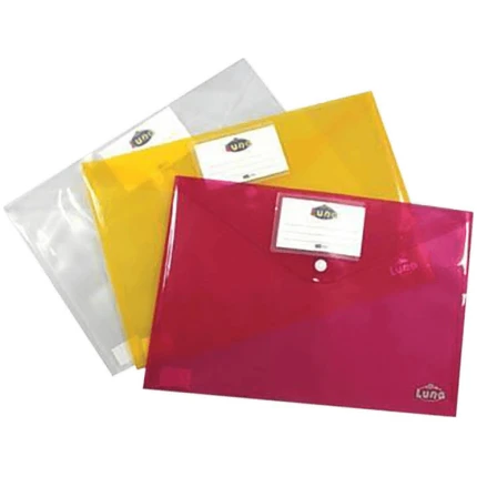 Φάκελος Κουμπί Α4 με Ετικέτα Διάφανος the Littlies - Luna