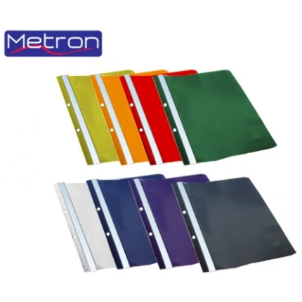 Ντοσιέ Πλαστικό με Έλασμα και Τρύπες Metron (58300-H)