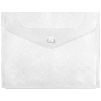 Φάκελος με Κουμπί A5 Διάφανο Λευκό Salko (5403)