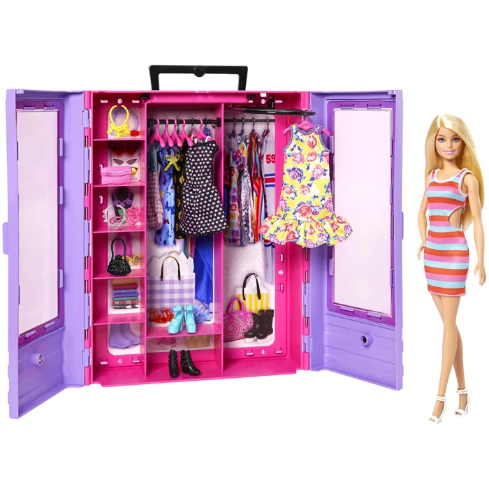 Barbie Ντουλάπα με Κούκλα MATTEL (HJL66)