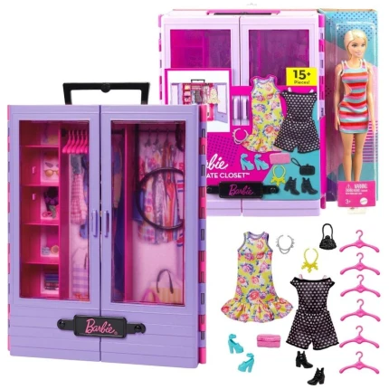 Barbie Ντουλάπα με Κούκλα MATTEL (HJL66)
