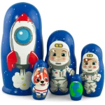Σετ 5 Μπαμπούσκες Cosmonaut 15,5 εκ. AZHNA (MS0503vz-18)