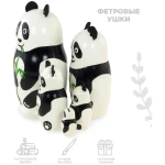 Σετ 5 Μπαμπούσκες Πάντα με Πυρογραφία 11,5 εκ. AZHNA (MZ5bw-03)