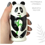 Σετ 5 Μπαμπούσκες Πάντα με Πυρογραφία 11,5 εκ. AZHNA (MZ5bw-03)