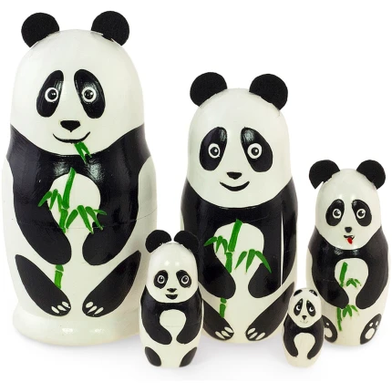 Σετ 5 Μπαμπούσκες Πάντα με Πυρογραφία 11