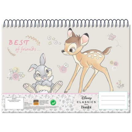 GIM Bambi-Thumber Μπλοκ Ζωγραφικής Α4 30Φ. Σπιράλ (341-23413)