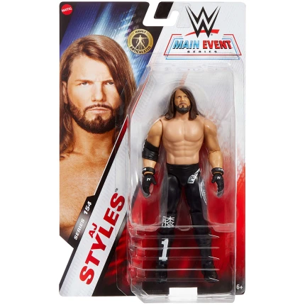 WWE Aj Styles Φιγούρα 17 εκ. Main Event Series #154 GDF62 MATTEL (JCV43)